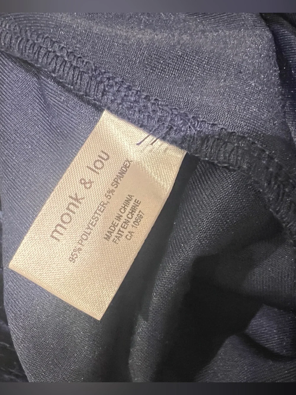 Monk & Lou Sleeveless Navy Velvet Midi Skirt Set - Picture 14 of 14